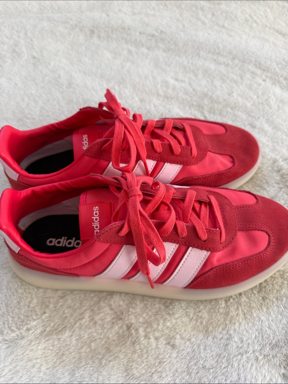 adidas Women’s Red & Pink Low-Top Sneakers
